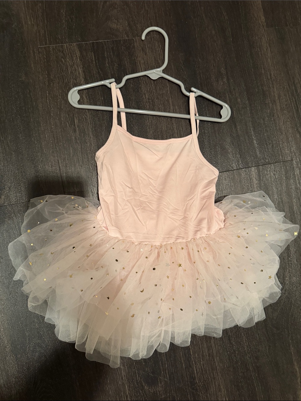 Girls Pink Tulle Star Ballet Tutu Dress
